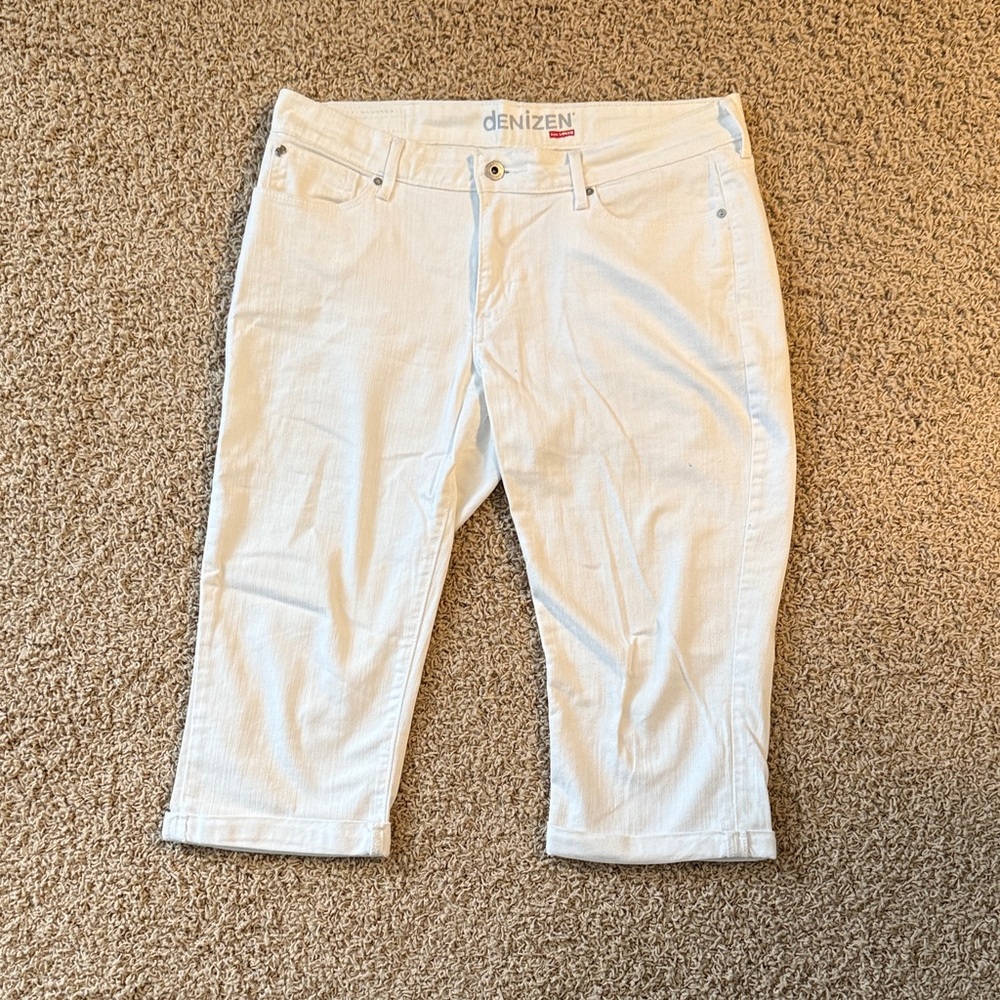 Levi's Denizen Women's White Cropped Jeans size 10